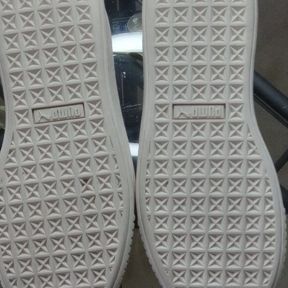 Puma Army Green Satin Sneakers - Picture 7 of 9